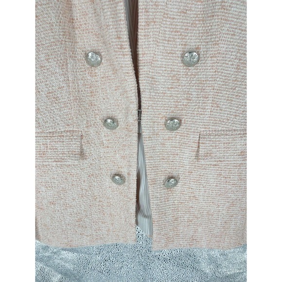 Veronica Beard Barton Tweed Blazer Jacket Pink Womens 10 - Picture 7 of 10